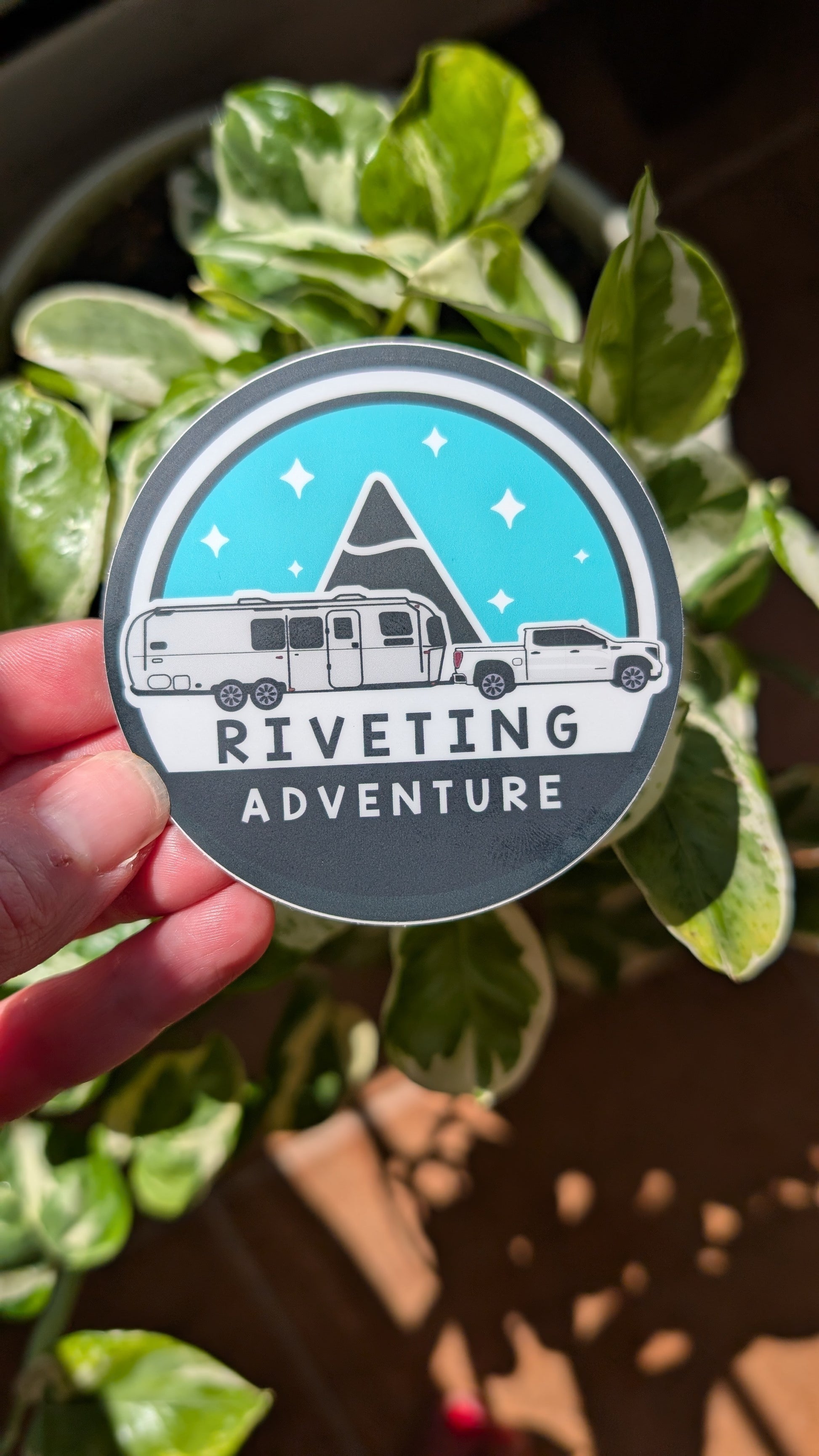 Riveting Adventure Logo Sticker