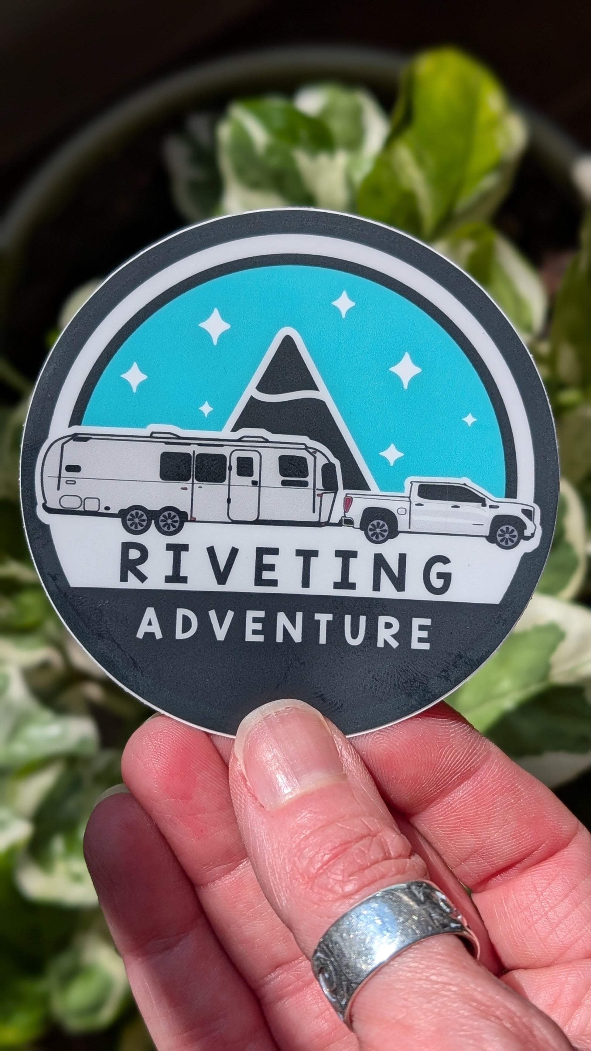Riveting Adventure Logo Sticker