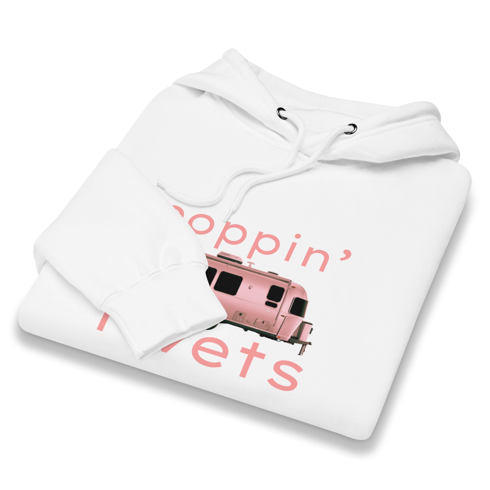 Peachy Pink Poppin' Rivets Hoodie
